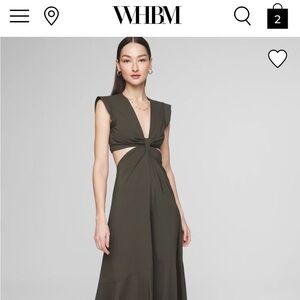 White House Black Market Women's black Cutout Dress